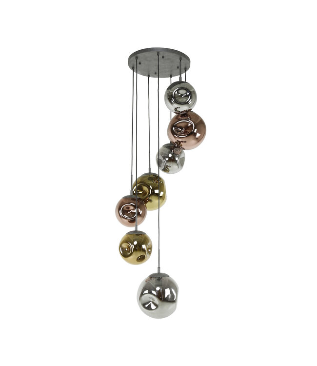 HELDR! Moderne Pendelleuchte Zara II 7L - Multicolor