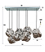 HELDR! Design-Pendelleuchte Cella 7L - Chrom