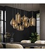 HELDR! Design-Pendelleuchte Cerise 7L - Bernstein Glas