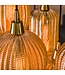 HELDR! Design-Pendelleuchte Ciara 7L - Bernstein Glas
