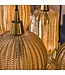 HELDR! Design-Pendelleuchte Ciara 7L - Bernstein Glas