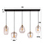 HELDR! Design-Pendelleuchte Nova 5L - Transparent Glas