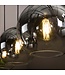 HELDR! Design-Pendelleuchte Sava 3L - Rauchglas/Transparent