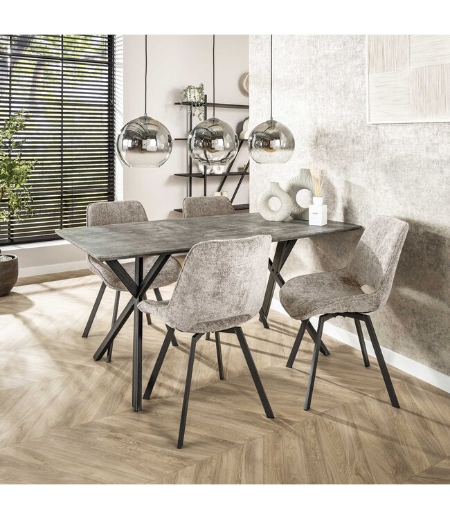 HELDR! Design-Pendelleuchte Sava 3L - Rauchglas/Transparent