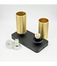 HELDR! Industrieller Deckenstrahler Ivy 2L - Schwarz/Gold
