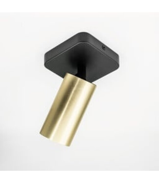HELDR! Industrieller Deckenstrahler Ivy 1L - Schwarz/Gold