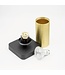 HELDR! Industrieller Deckenstrahler Ivy 1L - Schwarz/Gold