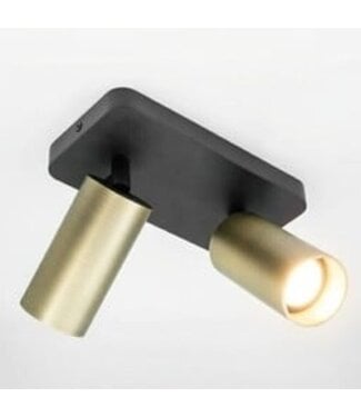Heldr Deckenstrahler Ivy 2L - Schwarz/Antikbronze