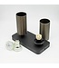 HELDR! Industrieller Deckenstrahler Ivy 2L - Schwarz/Gun Metal