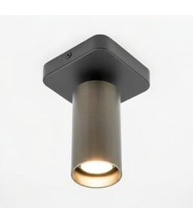 HELDR! Industrieller Deckenstrahler Ivy 1L - Schwarz/Gun Metal