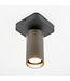 HELDR! Industrieller Deckenstrahler Ivy 1L - Schwarz/Gun Metal