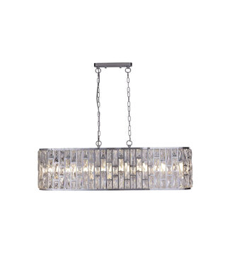 Searchlight Pendelleuchte Bijou 8L - Chrom/Klar