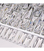 Searchlight Moderne Pendelleuchte Bijou 8L - Chrom/Klar