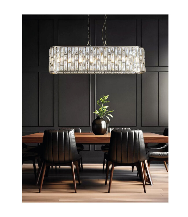 Searchlight Moderne Pendelleuchte Bijou 8L - Bronze/Champagner