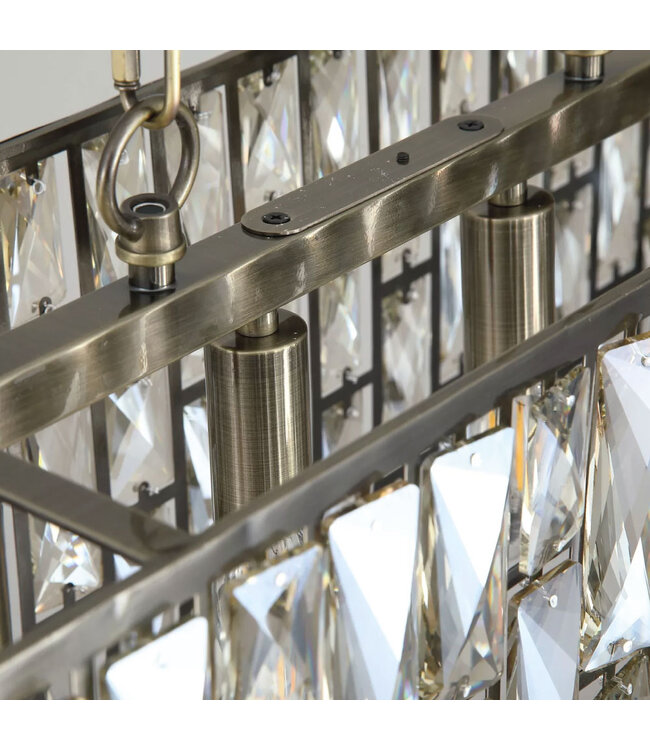 Searchlight Moderne Pendelleuchte Bijou 8L - Bronze/Champagner