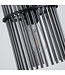 Searchlight Design Pendelleuchte Swizzle 1L - Schwarz/Rauchglas