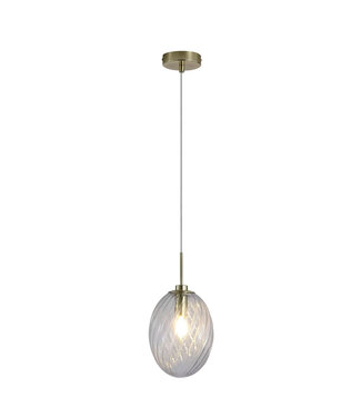 Searchlight Pendelleuchte Whirl 1L - Gold/Klar