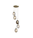 Searchlight Design Pendelleuchte Whirl 5L Rund - Gold/Multicolor