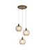 Searchlight Design Pendelleuchte Radiance 3L Rund - Gold/Champagner