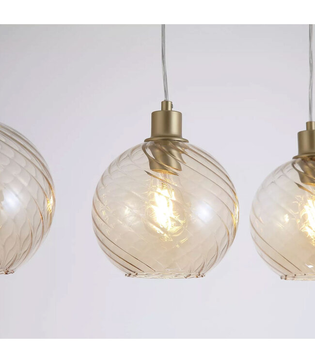 Searchlight Design Pendelleuchte Radiance 4L - Gold/Champagner