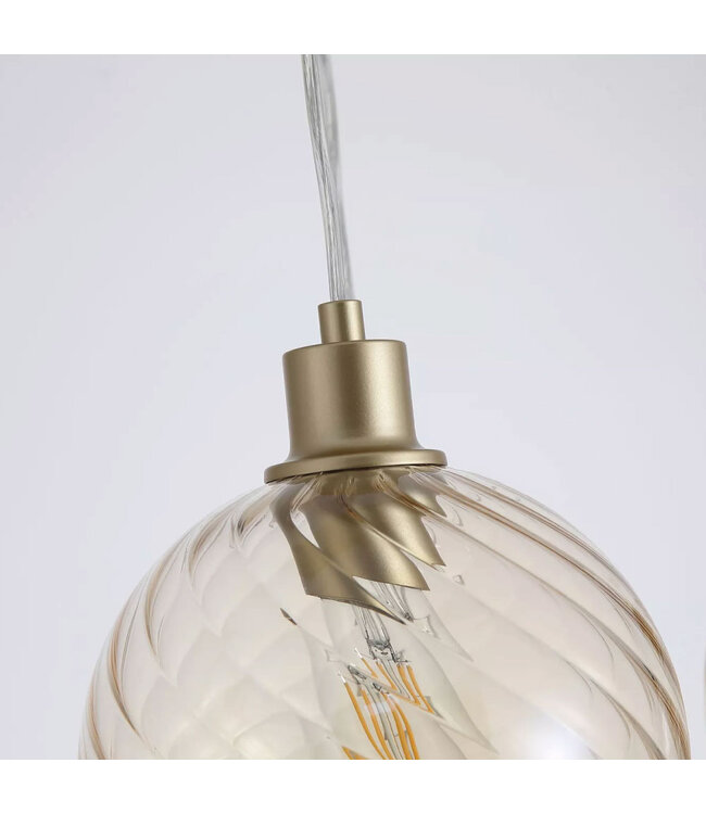 Searchlight Design Pendelleuchte Radiance 4L - Gold/Champagner