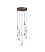 Searchlight Design LED Pendelleuchte Cattail 8L Rund - Latte/Klar