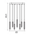 Searchlight Design LED Pendelleuchte Cattail 11L - Latte/Klar