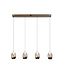 Searchlight Moderne LED Pendelleuchte Seeds 4L - Latte/Champagner