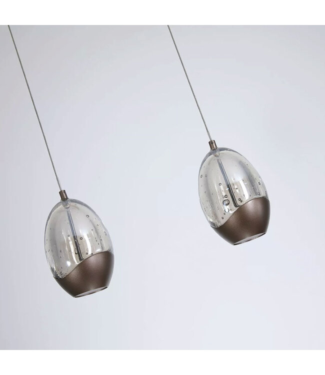 Searchlight Moderne LED Pendelleuchte Seeds 4L - Latte/Champagner