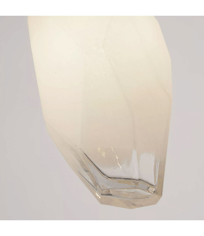 Searchlight Luxuriöse Pendelleuchte Rocky 1L - Gold/Klar