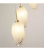 Searchlight Luxuriöse Pendelleuchte Rocky 5L Rund - Gold/Rauchglas