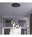 Searchlight Luxuriöse LED Pendelleuchte Moonbeam 13L - Schwarz/Marmor