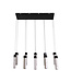 Searchlight Moderne LED Pendelleuchte Moonbeam 10L - Schwarz/Marmor