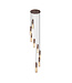 Searchlight Elegante Pendelleuchte Sweden II 8L Vide - Bernstein/Mokka