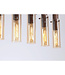 Searchlight Elegante Pendelleuchte Sweden II 8L - Bernstein/Mokka