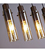Searchlight Elegante Pendelleuchte Sweden II 5L - Bernstein/Mokka