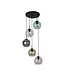 Searchlight Design Pendelleuchte Mardi Gras II 5L Vide - Multicolor