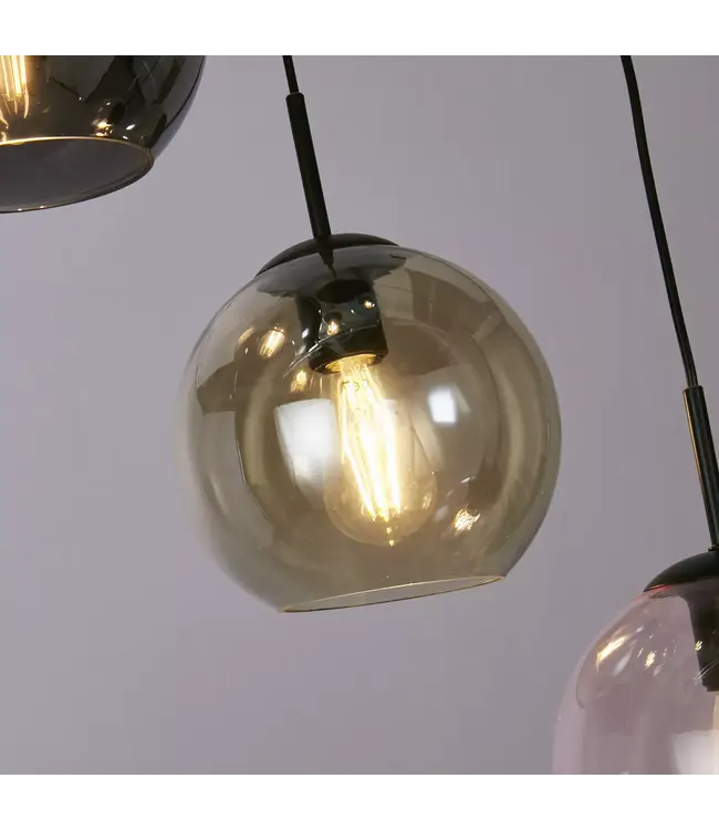 Searchlight Design Pendelleuchte Mardi Gras II 5L Vide - Multicolor