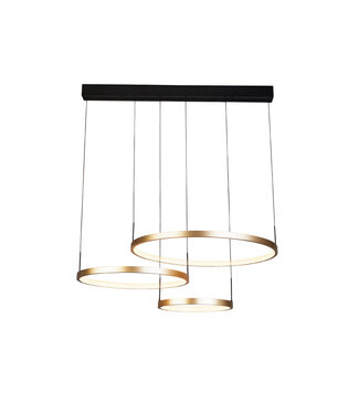 Searchlight Pendelleuchte Grace 3L - Schwarz/Gold