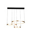 Searchlight Luxuriöse LED-Pendelleuchte Grace 3L - Schwarz/Gold