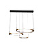 Searchlight Luxuriöse LED-Pendelleuchte Grace 3L - Schwarz/Gold