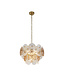 Searchlight Elegante Pendelleuchte Wagon Wheel 5L - Bronze/Bernstein