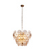 Searchlight Elegante Pendelleuchte Wagon Wheel 9L - Bronze/Bernstein