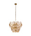 Searchlight Elegante Pendelleuchte Wagon Wheel 9L - Bronze/Bernstein