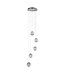 Searchlight Elegante LED-Pendelleuchte Allure 5L Vide - Chrom