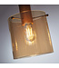 Searchlight Elegante Pendelleuchte Sweden 4L - Bernstein/Mokka