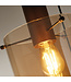 Searchlight Elegante Pendelleuchte Sweden 3L Vide - Bernstein/Mokka