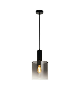 Searchlight Pendelleuchte Sweden 1L - Schwarz/Rauchglas