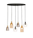 Searchlight Elegante Pendelleuchte Divine 6L - Mehrfarbig