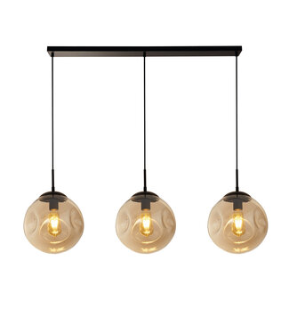 Searchlight Pendelleuchte Punch 3L - Schwarz/Champagner